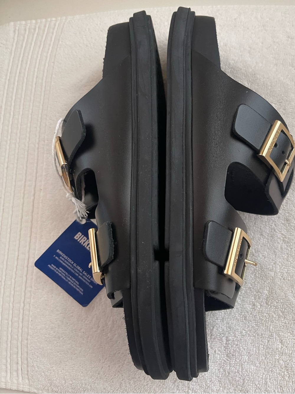 NWT BIRKENSTOCK St. Barths Natural Leather Sandals - Picture 9 of 12